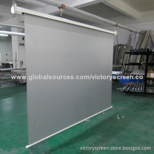Soft Rear Projection Screen with Black Border and Eyelet, 16:9 Ratio